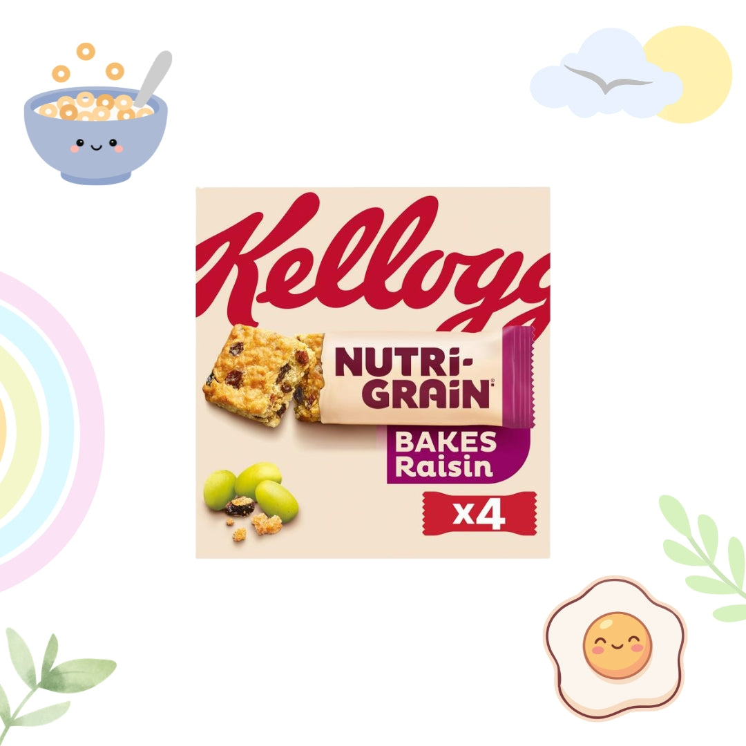 Kellogg's 4 x 45g Nutri-Grain Bakes Raisin Snack Bars