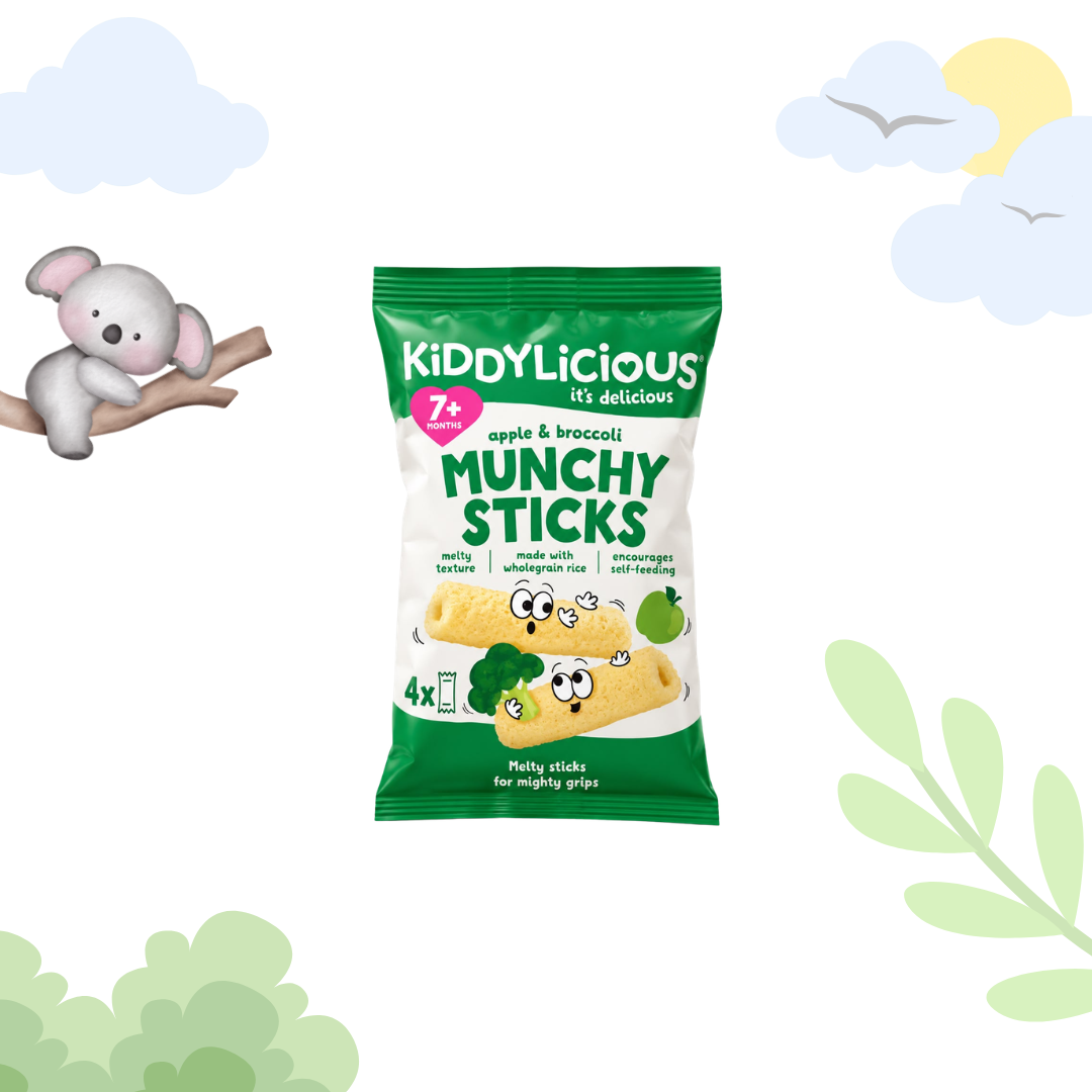 Kiddylicious Munchy Sticks Apple & Broccoli 4 x 4g