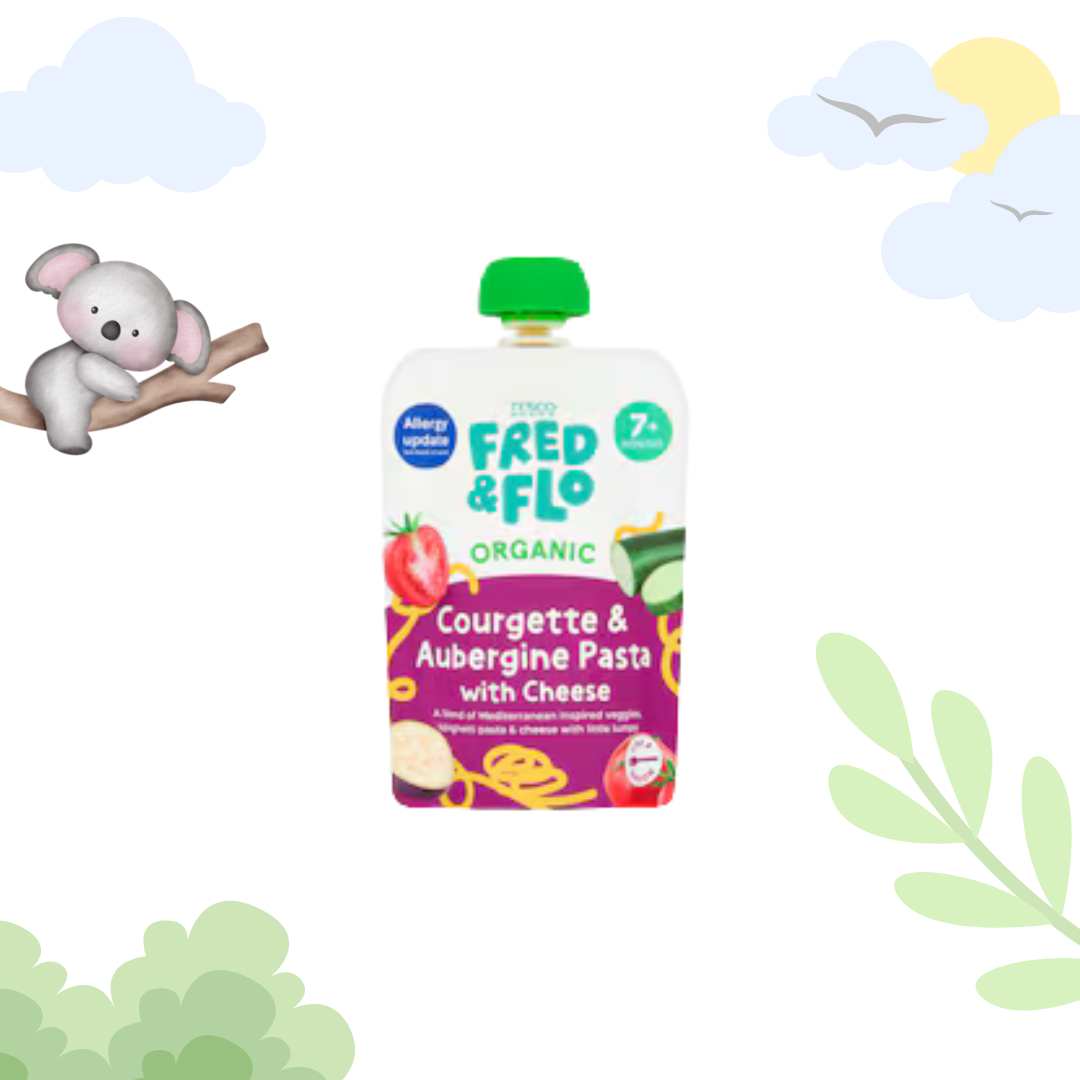 Tesco Courgette & Aubergine Pasta | 7+ Months | 130 gms