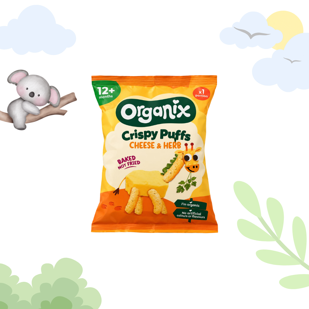 Organix Crispy Puffs - Cheese & Herb