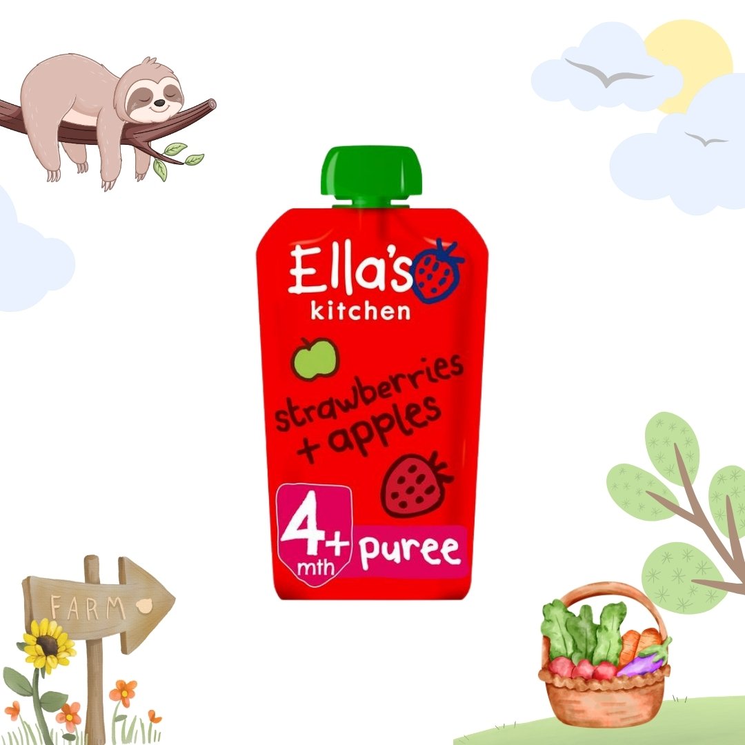 Ella's Kitchen Organic Strawberries & Apples | 4+ Months | 120g