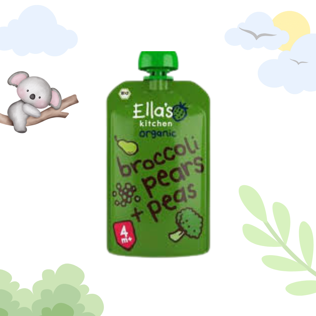 Ella's Kitchen Organic Pears, Peas & Broccoli | 4+ Months | 120g