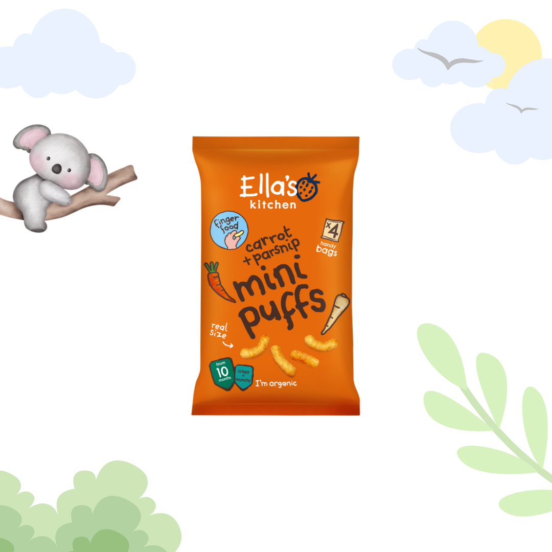 Ella's Kitchen Carrot + parsnip mini puffs 8g