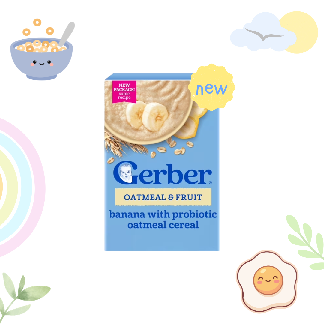 Gerber Probiotic Oatmeal Cereal, Banana - 227gm