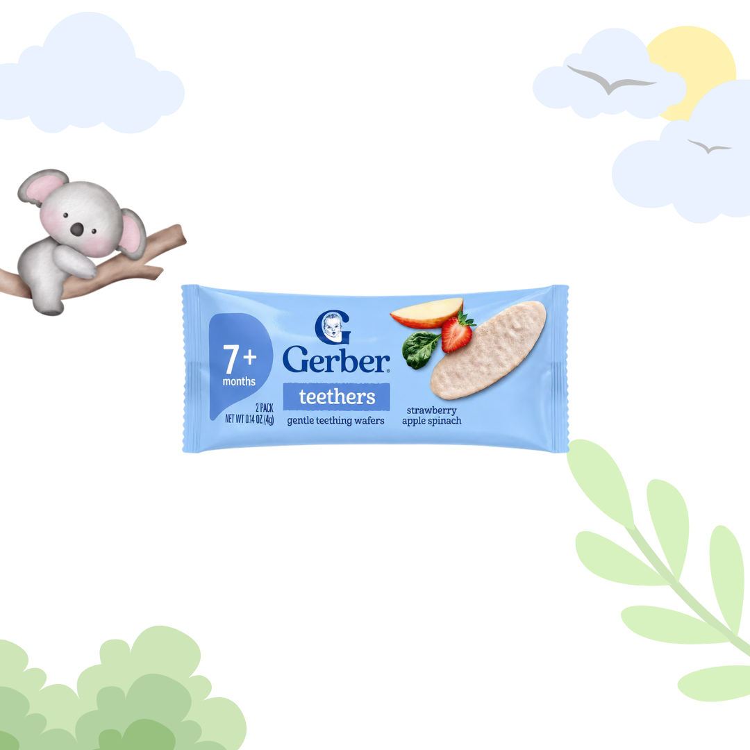 Gerber Strawberry Apple Spinach Teether 2 Packs (2×4gm)