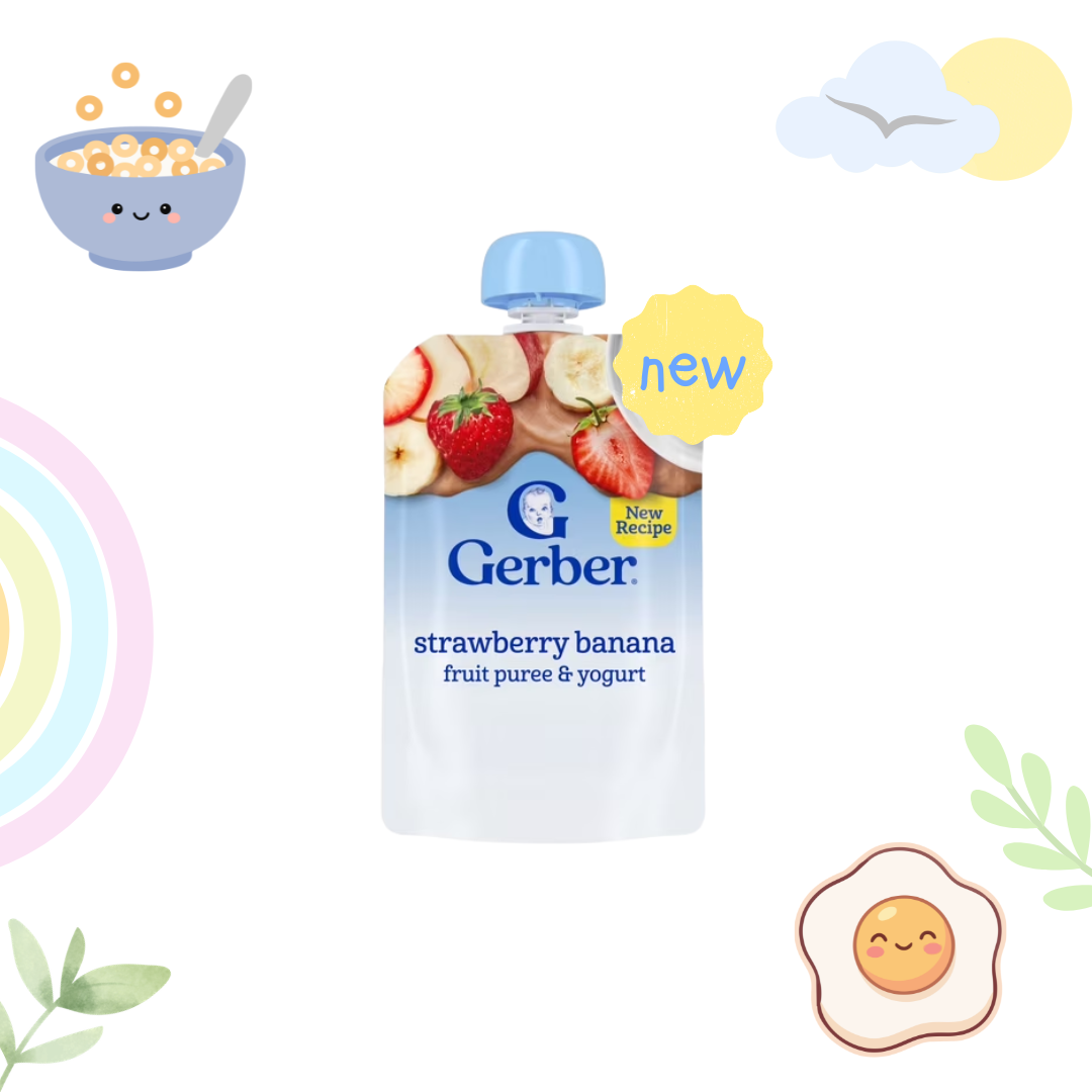 Gerber Organic Strawberry Banana and Yogurt 3.5oz Pouch