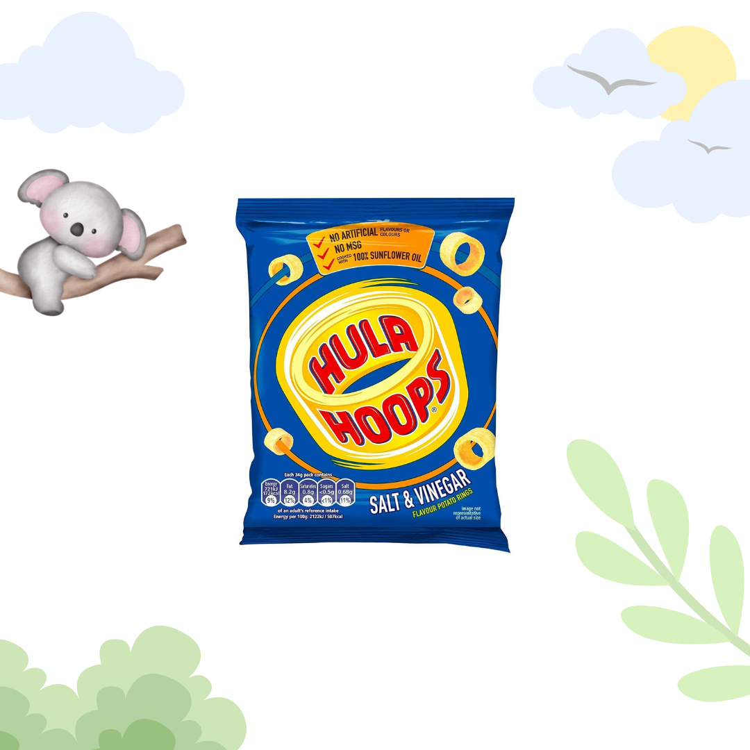 Hula Hoops Salt & Vinegar Crisps 24g