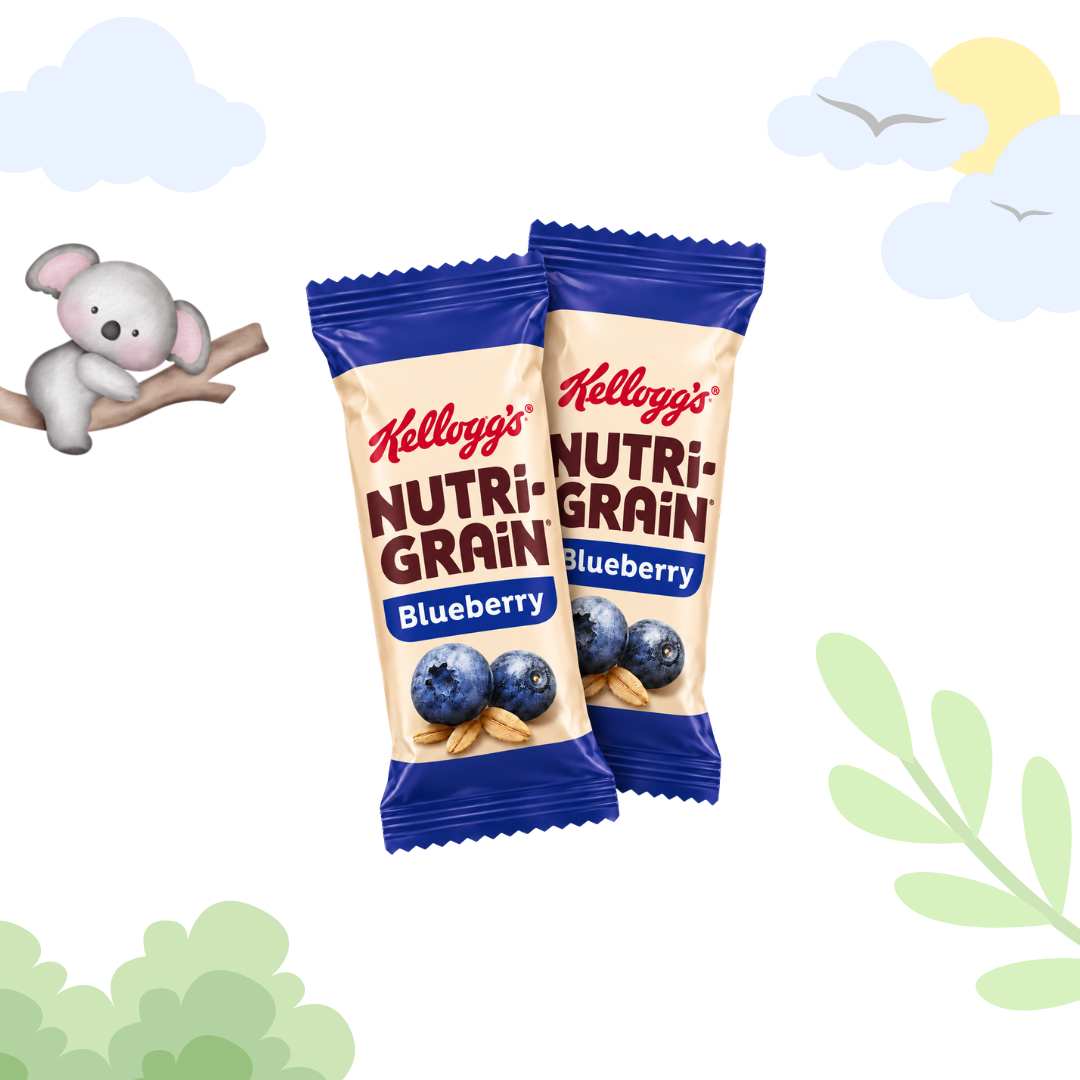 Kellogg's Nutri-Grain Blueberry Snack Bars 2 Packs (2x37gm)