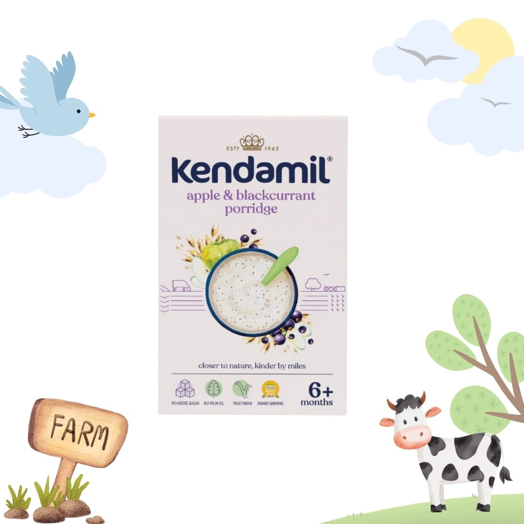 Kendamil Apple and Blackcurrant Baby Porridge (6+ months)