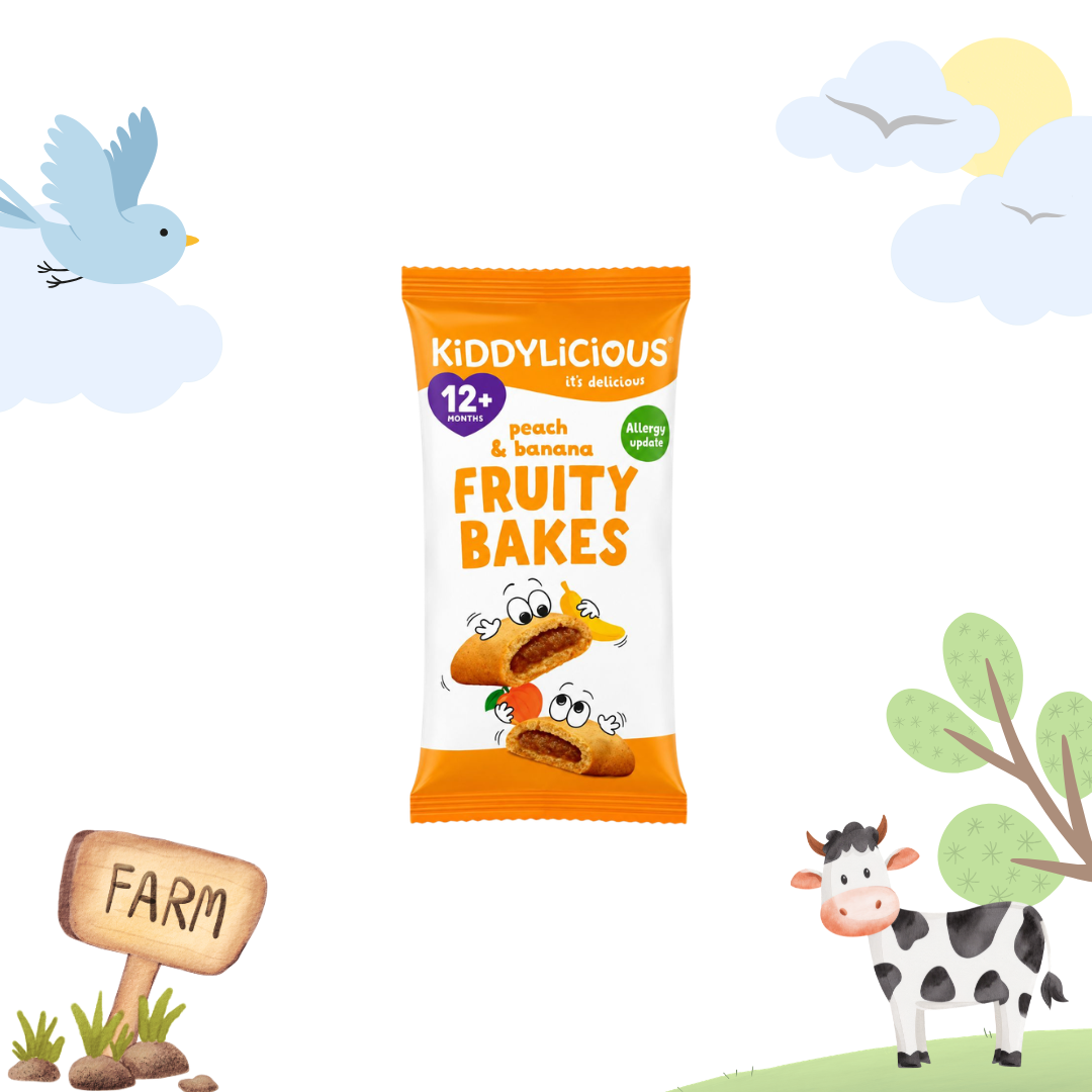 Kiddylicious Fruity Bakes - Peach & Banana 2 Packs (22g each pack)