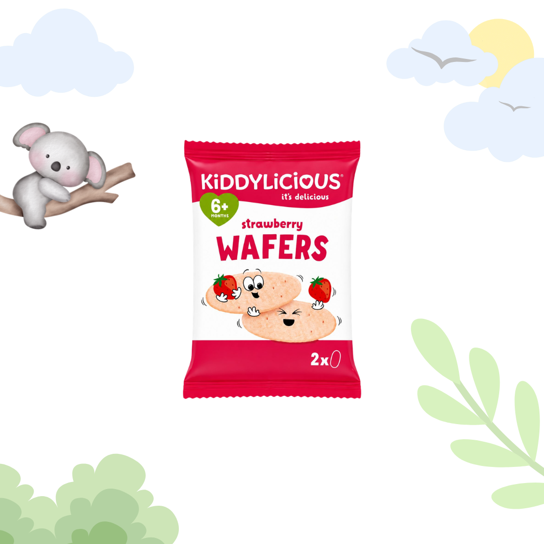 Kiddylicious Strawberry Wafer 2 Packs (2x2gm each pack)