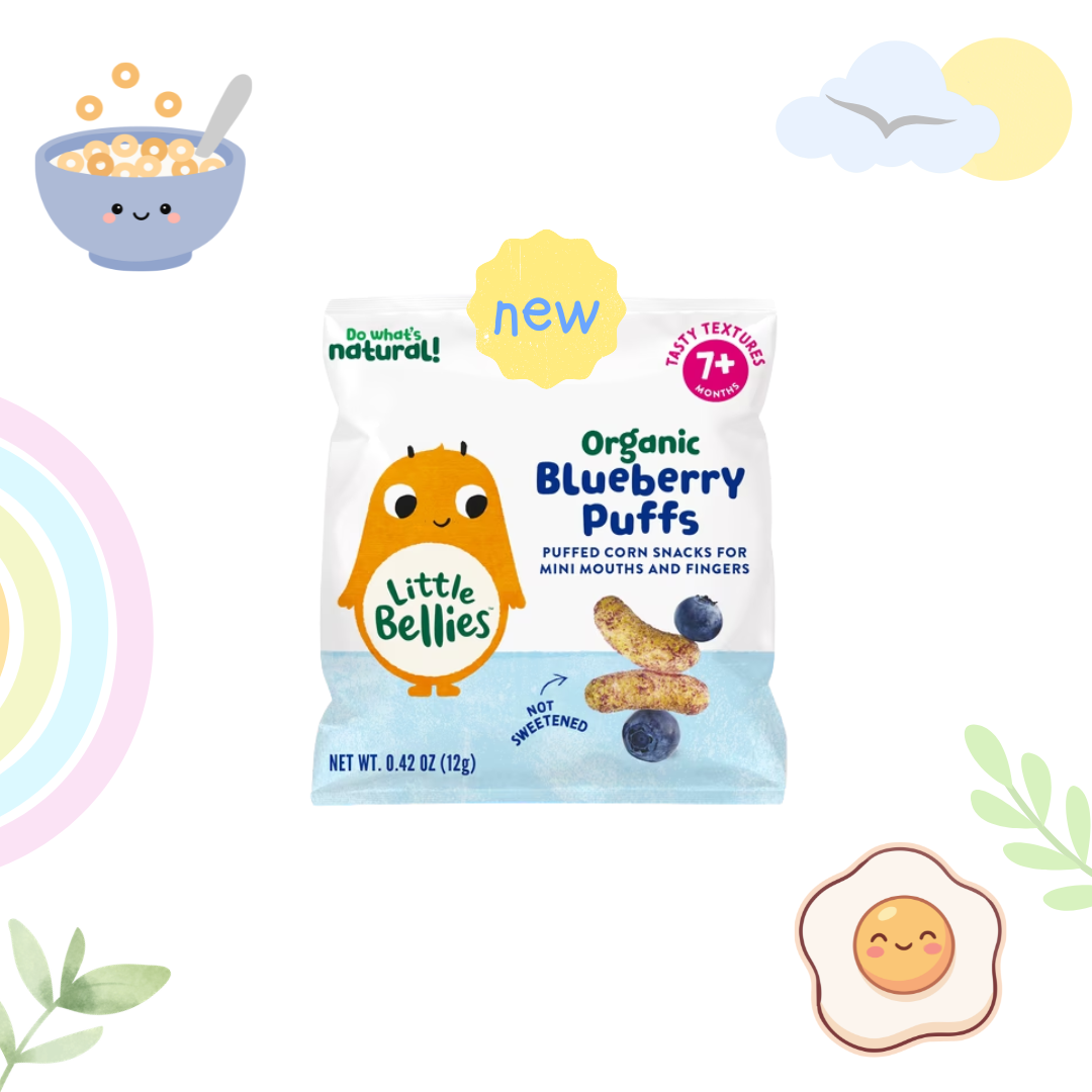 Little Bellies Organic Blueberry Puffs Snack 0.42oz