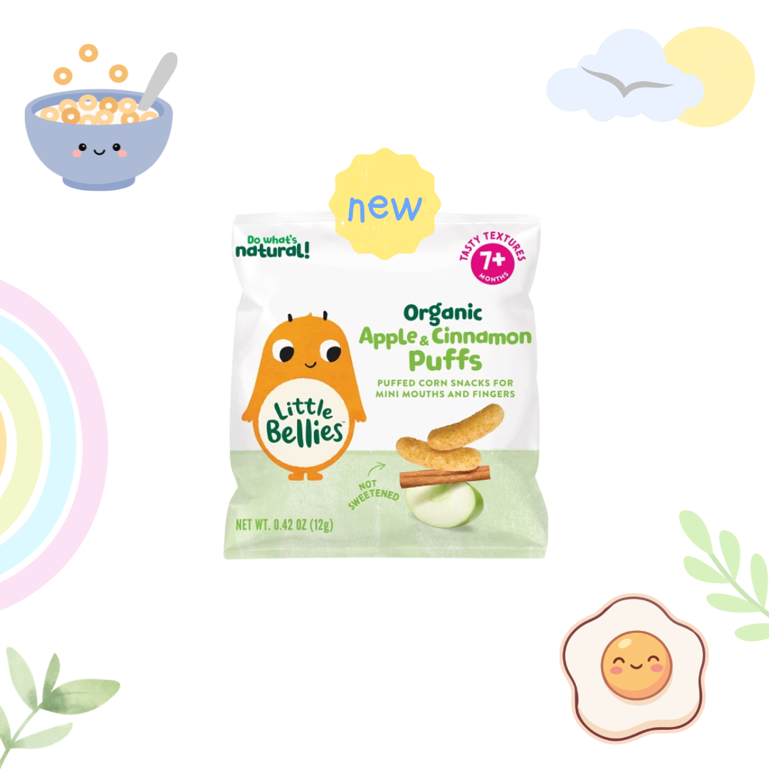 Little Bellies Organic Apple & Cinnamon Puffs Snack 0.42oz