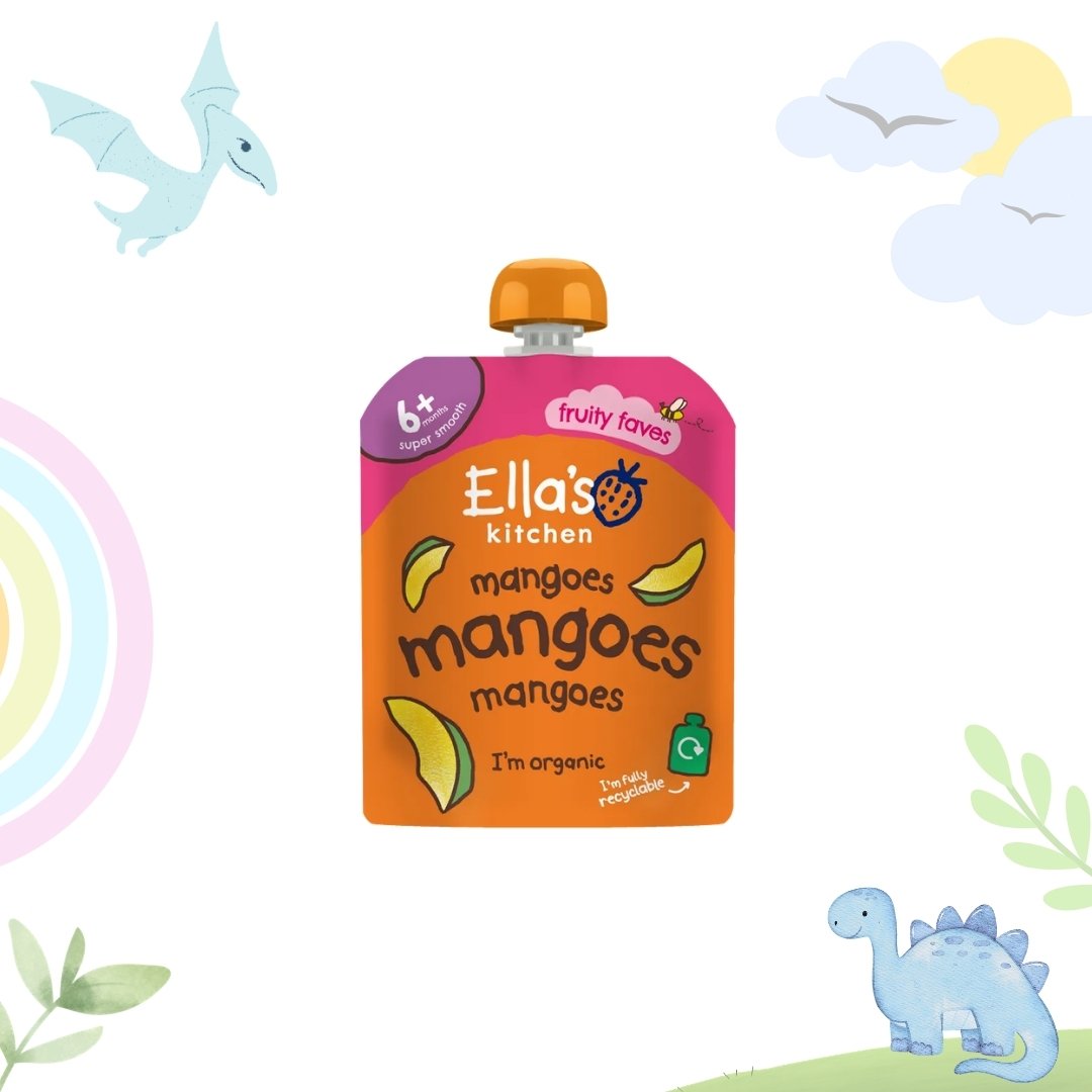 Ella's Kitchen Organic Mangoes Puree Baby Pouch | 6+ months | 70g