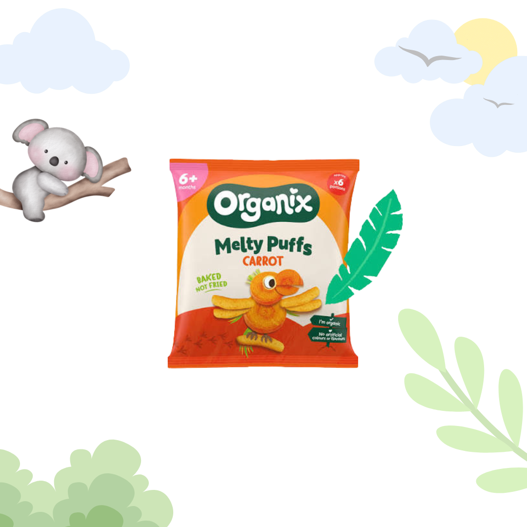 Organix Melty Puffs - Carrot 20gm
