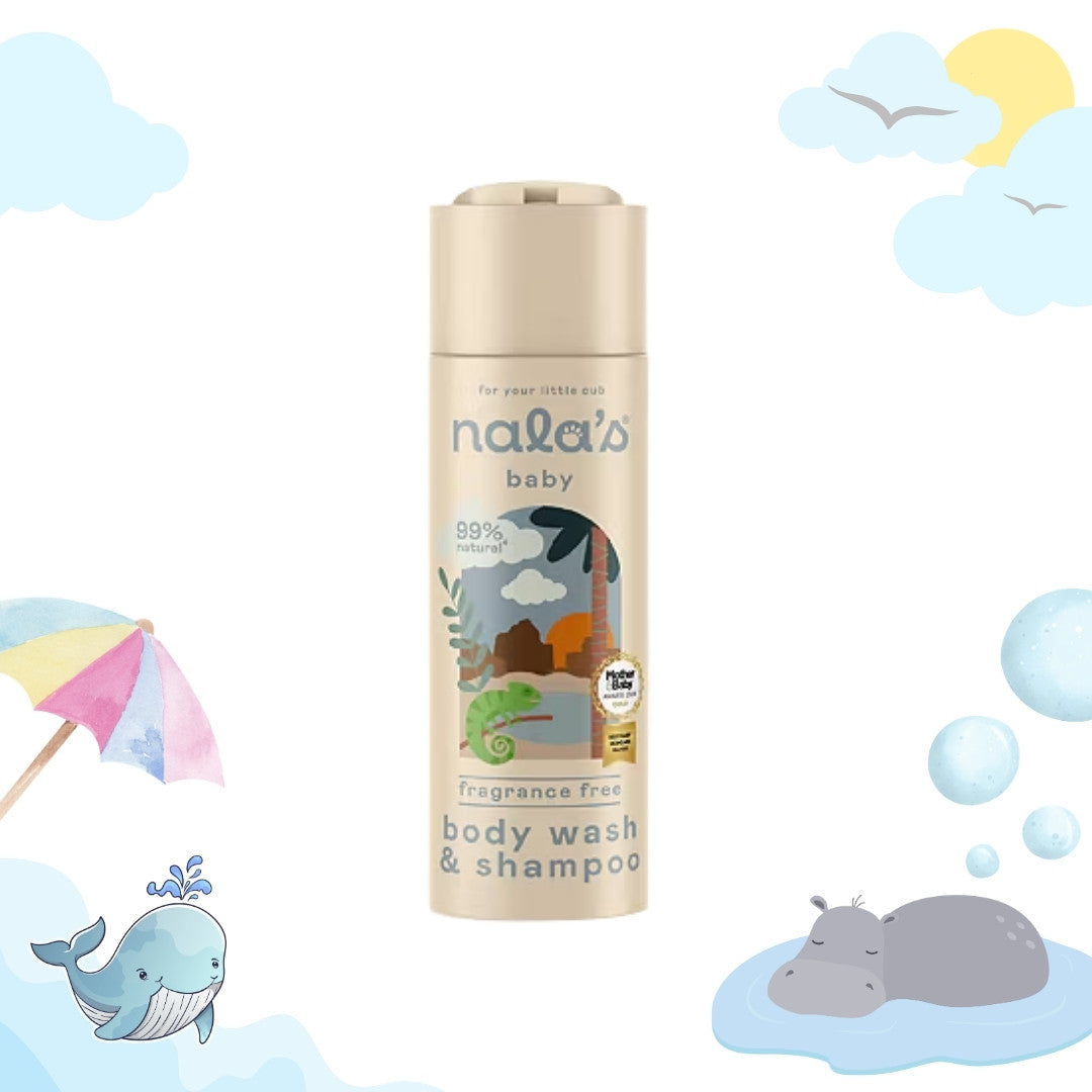 Nala's Baby Body Wash & Shampoo Fragrance Free 200ml