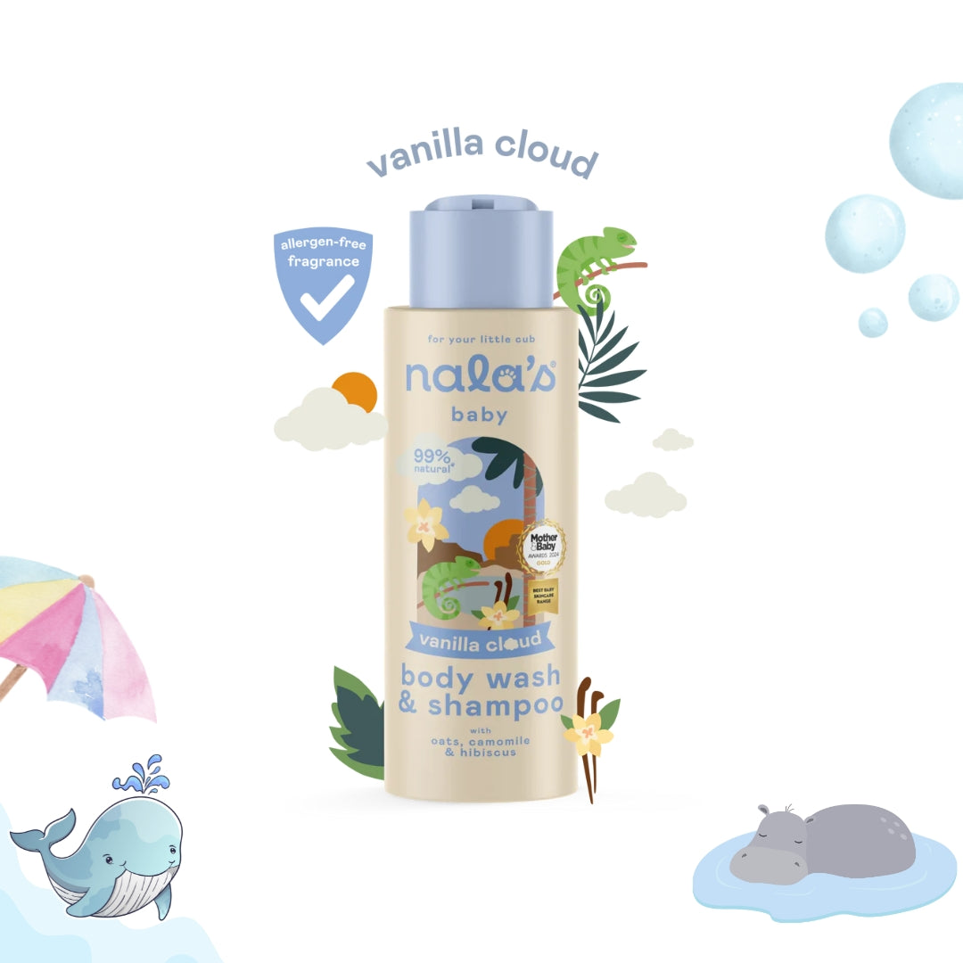 Nala's Baby Vanilla Cloud Body Wash & Shampoo 400ml
