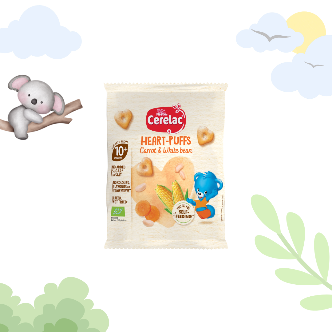 Cerelac Heart Puffs Carrot & White Bean 7g