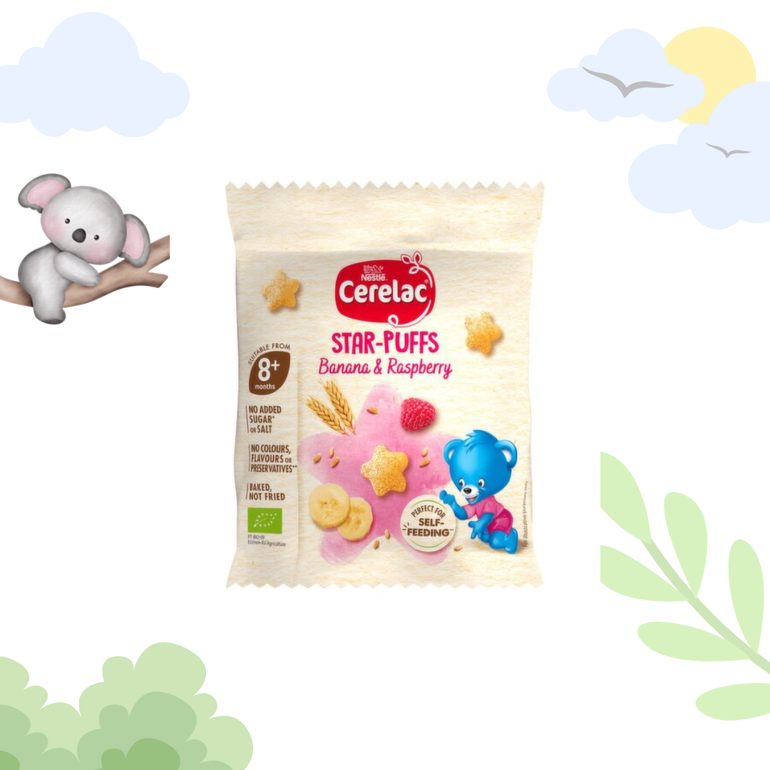 Cerelac Banana & Raspberry Star-Puffs 7g