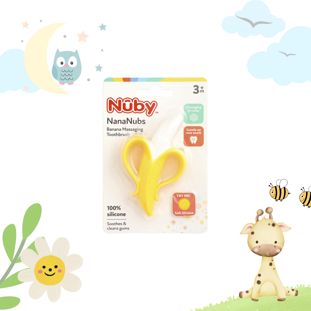 Nuby Nananubs Banana Massaging Toothbrush & Teether
