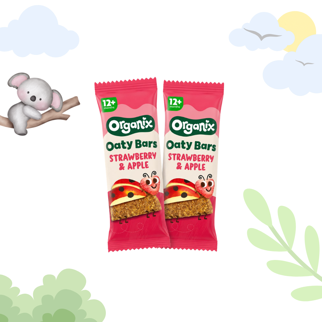 Organix Strawberry & Apple Oaty Organic Bars 2 packs
