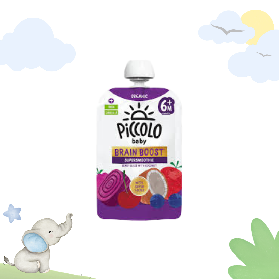 Piccolo Organic Brain Boost Super smoothie - Berry Bliss with Coconut 90g