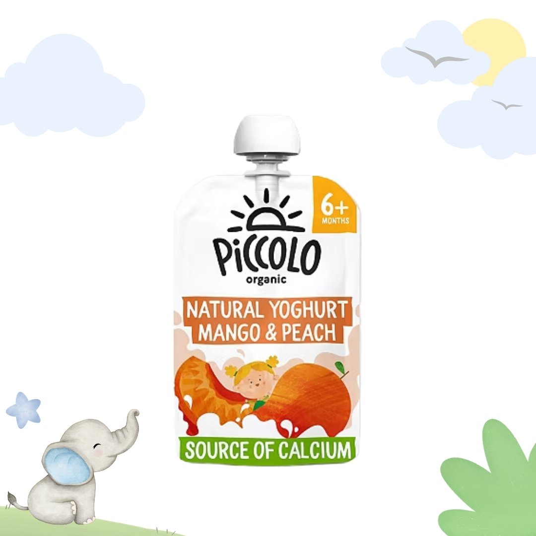 Piccolo Organic Mango & Peach Natural Yoghurt | 6+ months | 100 gms