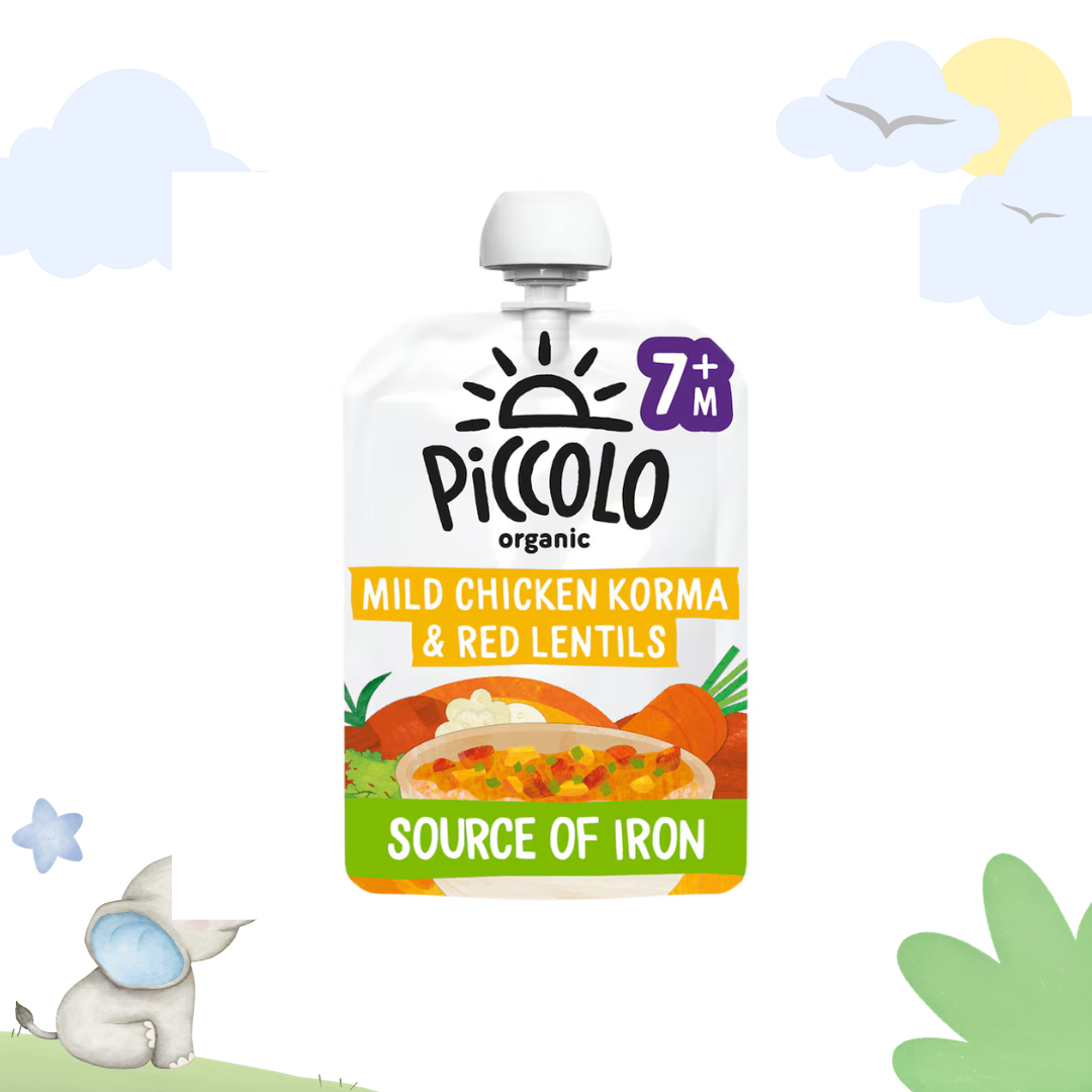 Piccolo Organic Mild Chicken Korma & Red Lentils | 7+ months | 130 gms