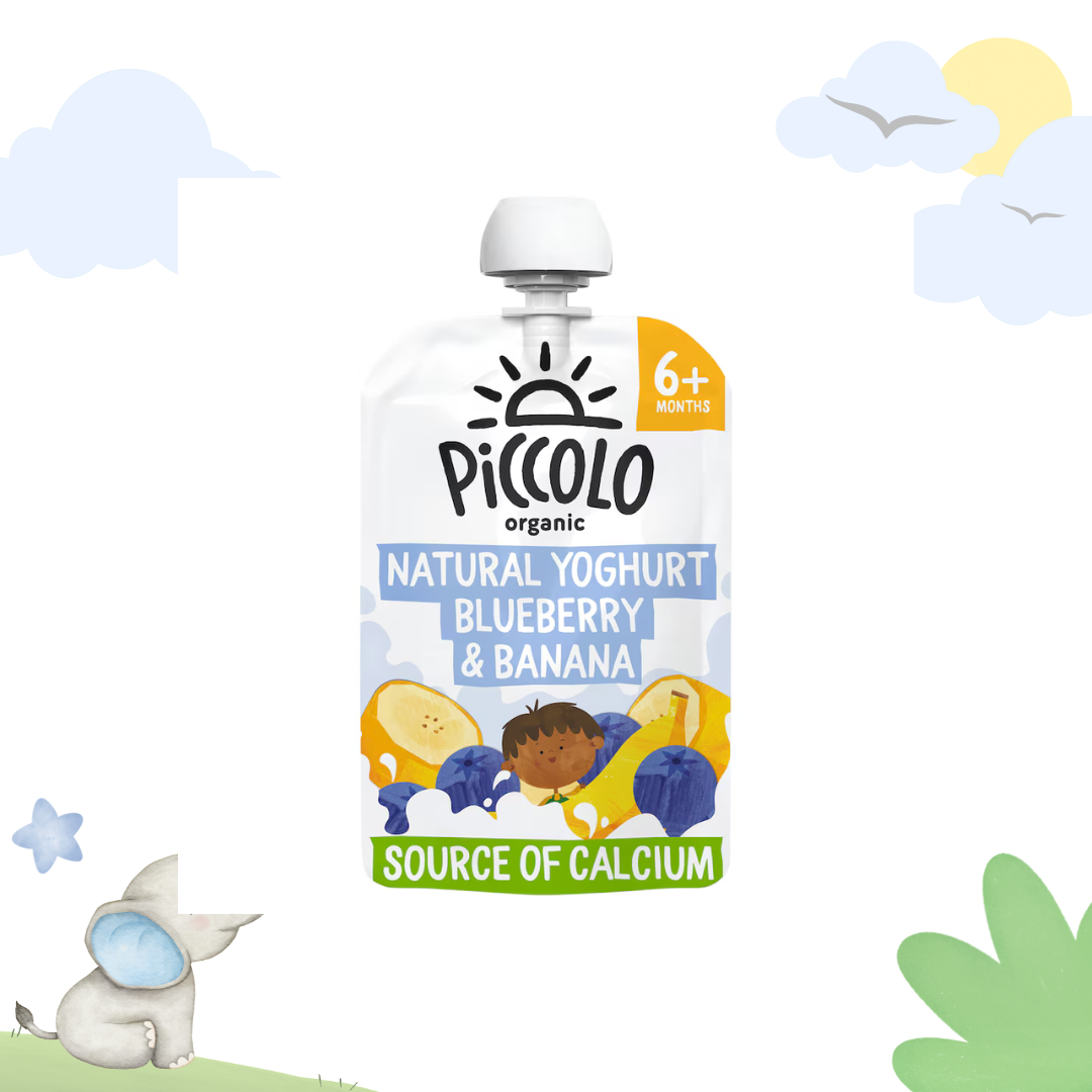 Piccolo Organic Natural Yogurt Blueberry & Banana | 6+ months | 100 gms