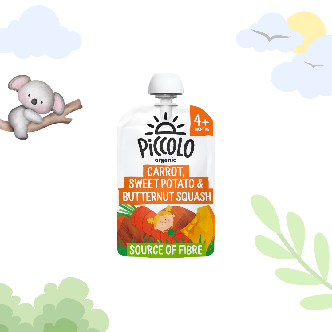 Piccolo Organic Carrot, Sweet Potato & Butternut Squash Smooth 4+ Months 100g