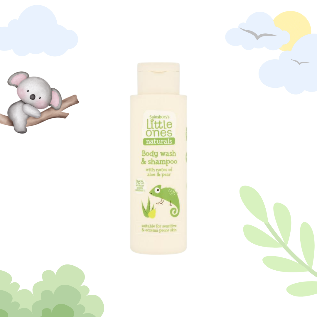 Sainsbury's Little Ones Naturals Body Wash & Shampoo with Notes of Aloe & Pear 250ml