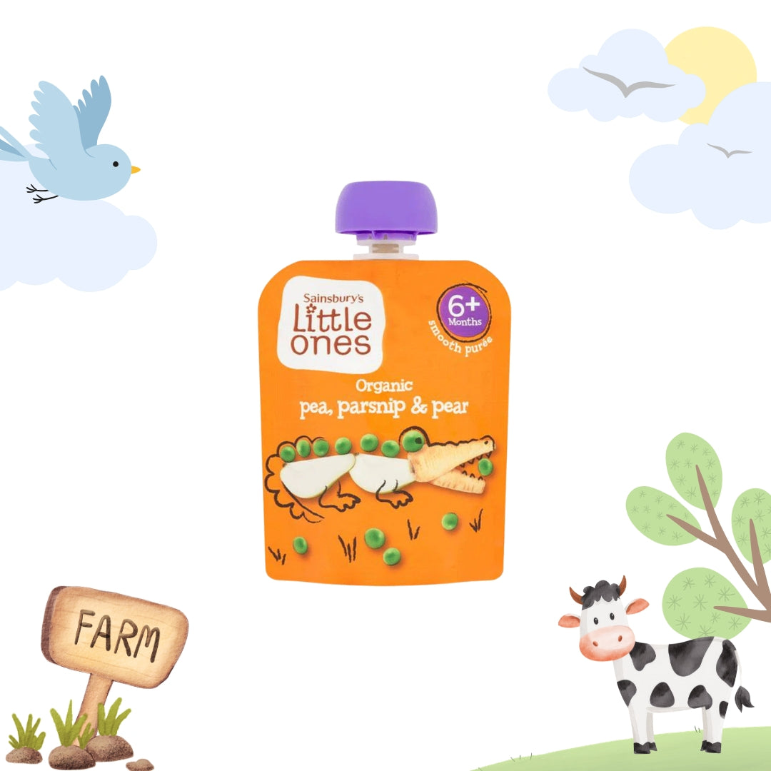 Sainsbury's Little Ones Organic Pea, Parsnip & Pear | 70g | 6m+