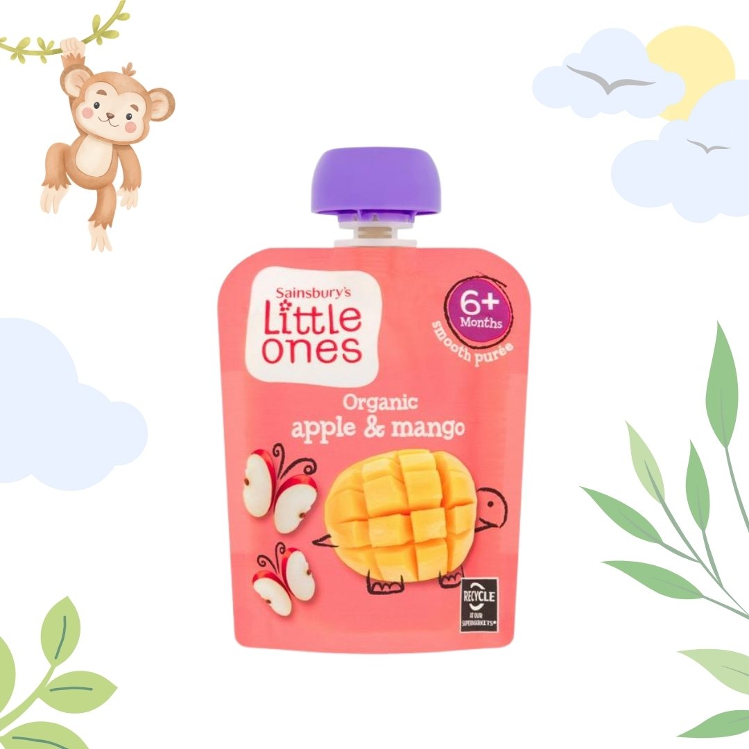 Sainsbury's Little Ones Organic Apple & Mango Smooth Puree | 6+ Months | 70g