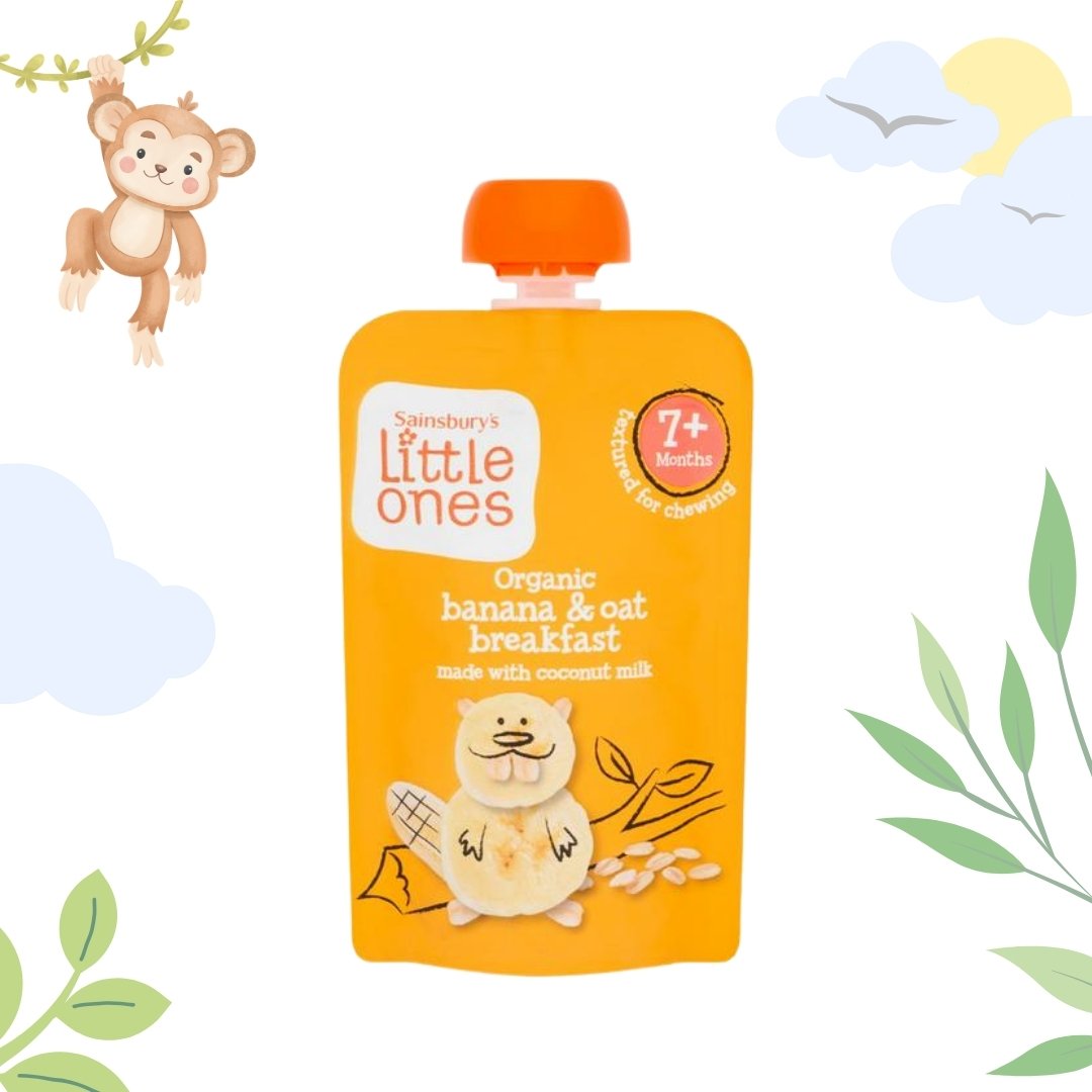 Sainsbury's Little Ones Organic Banana & Oat Breakfast | 7+ Months | 100g