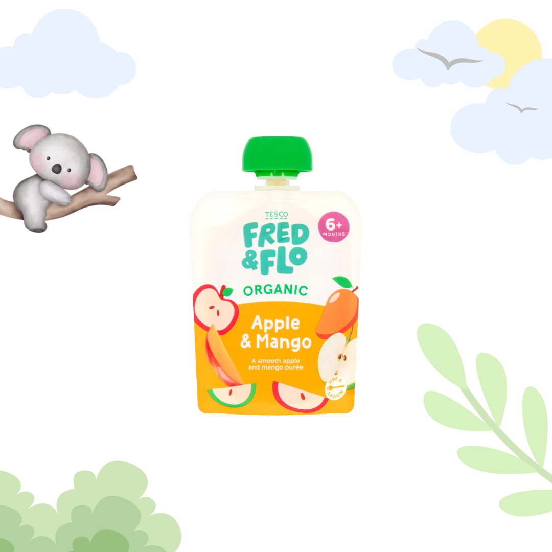 Tesco Apple & Mango Pouch | 6+ Months |  70 gms