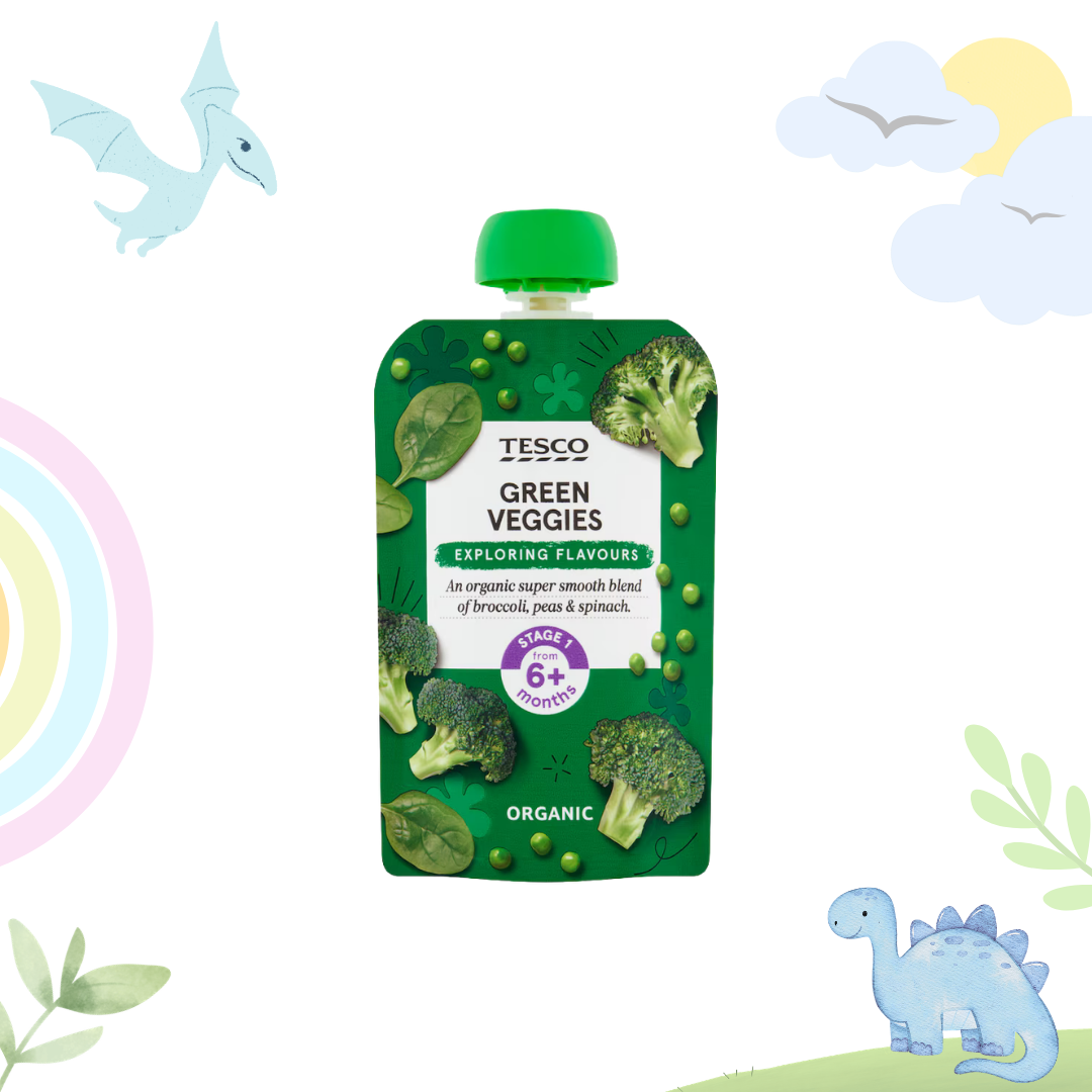 Green Veggies Organic Smooth Broccoli,peas & Spinach |100G