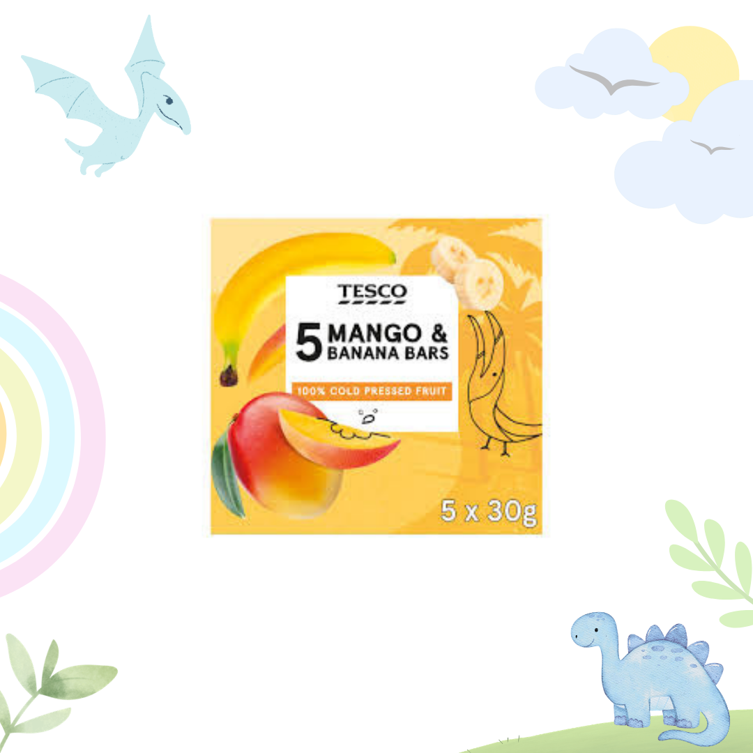 Tesco Strawberry & Banana Bars 5 x 30g