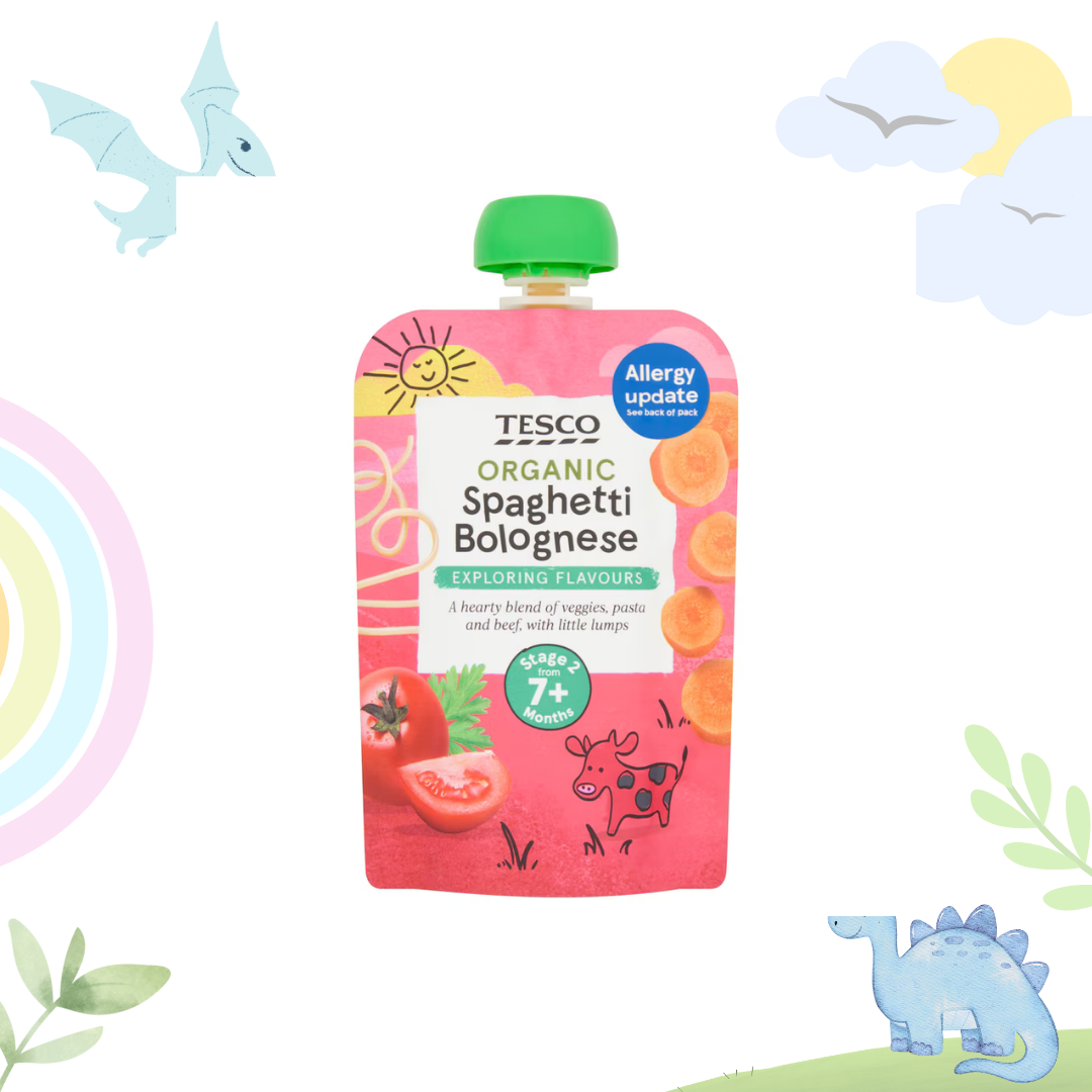 Tesco Spaghetti Bolognese Pouch | 7+ months | 130g