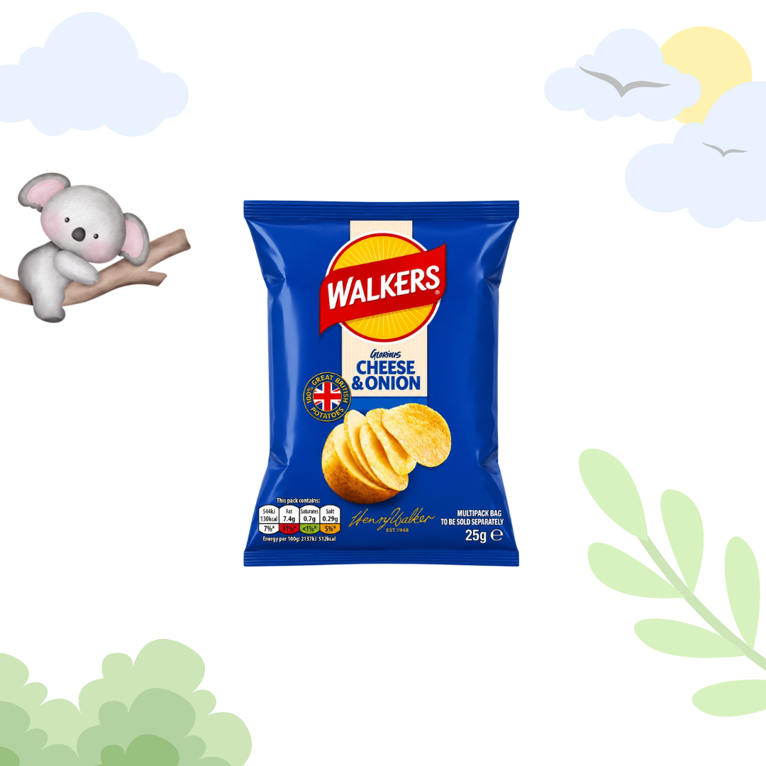 Walkers Glorious CHEESE & ONION 25gm (For Kids)