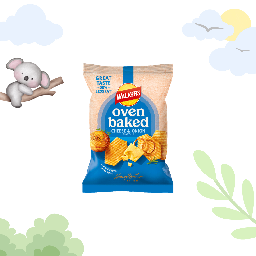 Walkers Oven Baked Cheese & Onion