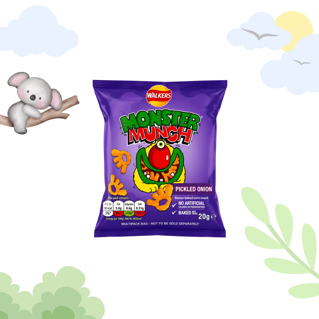 Walkers MONSTER MUNCH Pickled Onion 20g (For Kids)