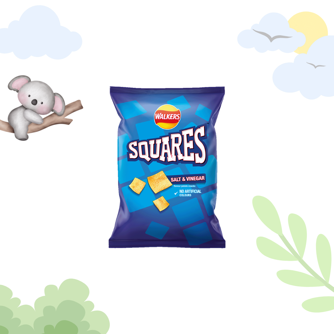 Walkers Squares Salt & Vinegar